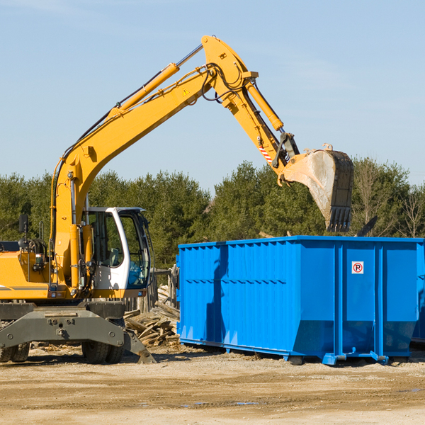 are there any restrictions on where a residential dumpster can be placed in Monroe Washington